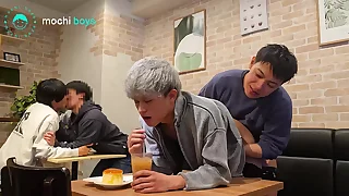 Blowjob and Sex in the Produce a overthrow Cafe